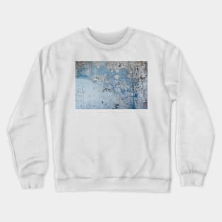 Wall distressed. Old blue wall texture background. Wall texture Crewneck Sweatshirt